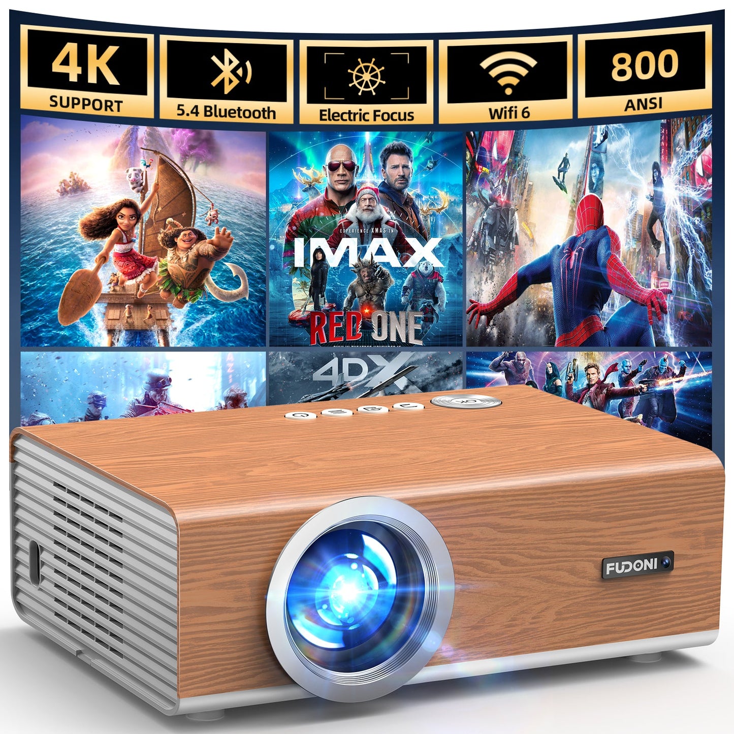 FUDONI Projector | GC888A FUDONI