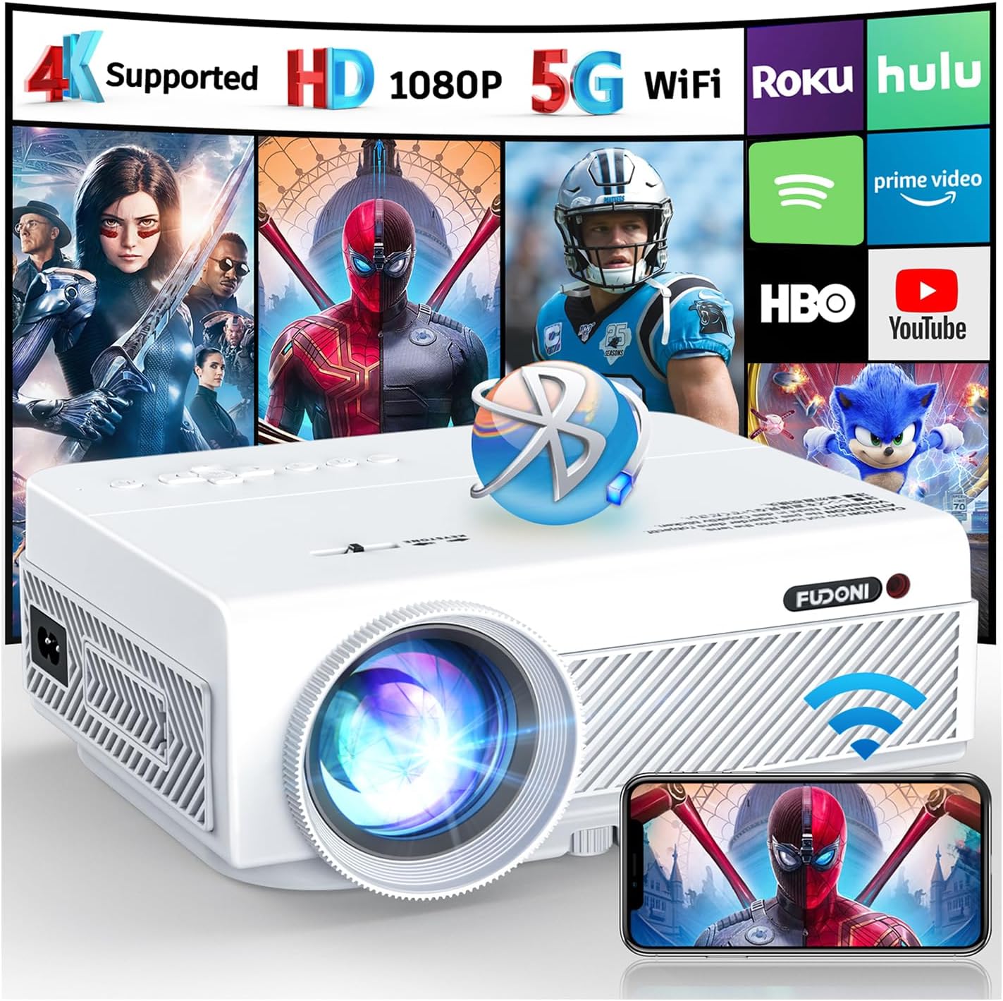 ほぼ新品！FUDONI ホームプロジェクター 本体 V7 FUDONI Projector | V7